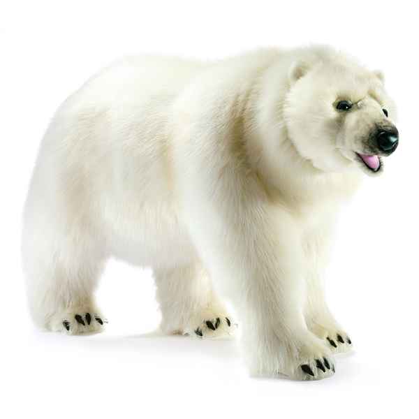 Anima - Peluche ours polaire  4 pattes 105 cm -4446