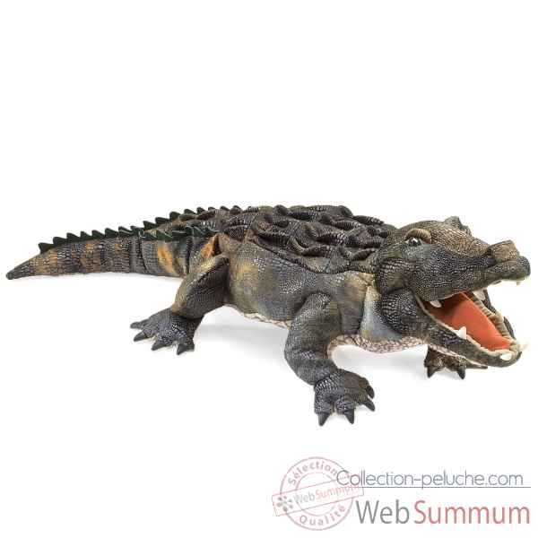 Marionnette peluche  aligator folkmanis 2921 -2