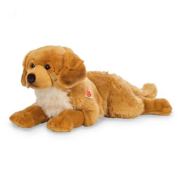 Peluche chien golden retriever ambre 60 cm hermann teddy -91942 1