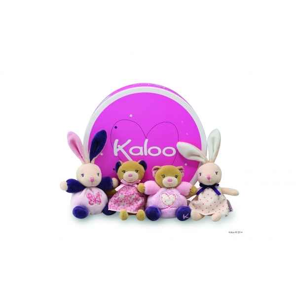petite rose - set 12 mini patapoufs et poupees Kaloo -K969872