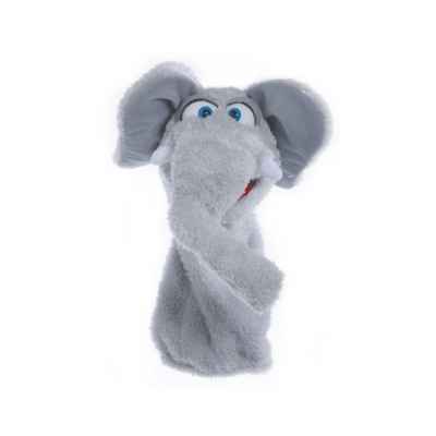Marionnette chaussette ventriloque Wunnibald l\' elephant Living Puppets -CM-W506