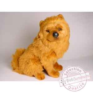Peluche assise chow chow cannelle 50 cm Piutre -3249
