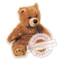 Peluche assise ours grizzly 40 cm Piutre -2106