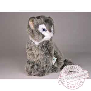 Peluche assise chat soriano 24 cm Piutre -321