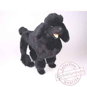 Peluche debout poodle noir 60 cm Piutre -251