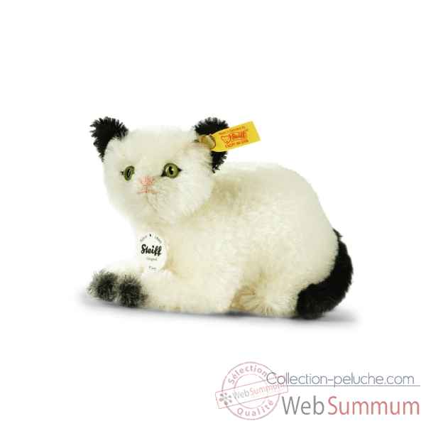 Chat kitty, noir et blanc STEIFF -033483