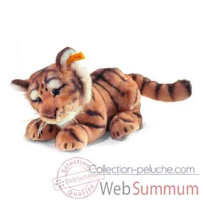 Peluche steiff bebe tigre radjah, rouge blond raye -064326