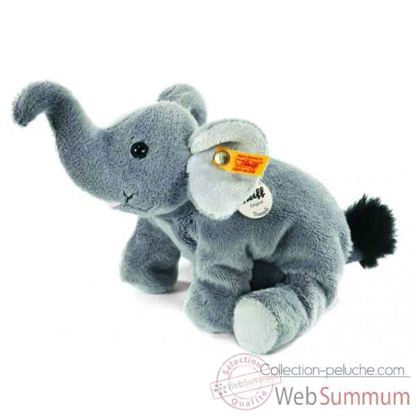 Peluche steiff floppy miniature de steiff elephant trampili, gris -281365