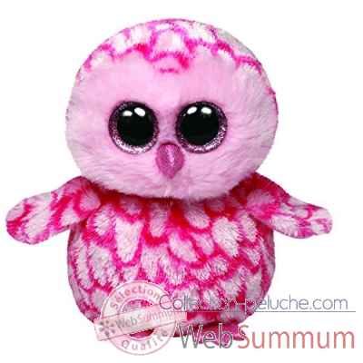 Peluche Beanie boo\\\'s small - pinky le hibou rose Ty -TY36094