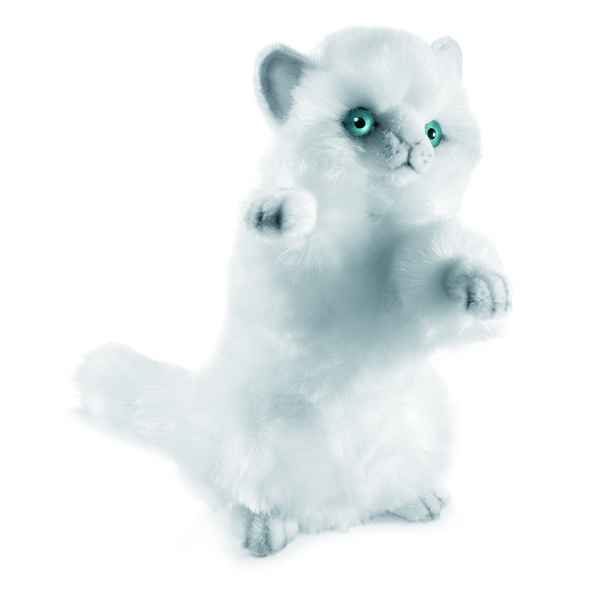 Anima - Peluche chat joueur blanc 24 cm -3435