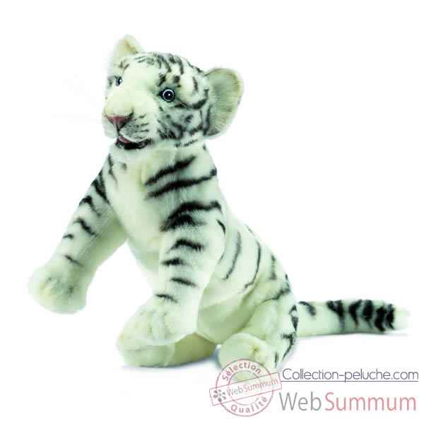 Anima - Peluche tigre blanc \\\"insolent\\\" 38 cm -4761
