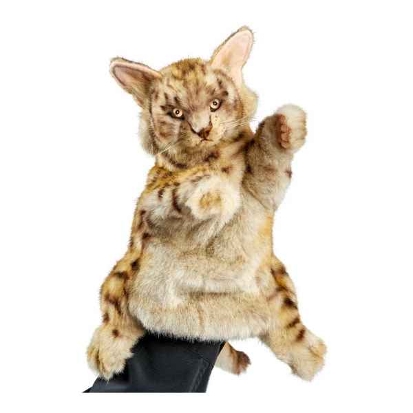 Chat leopard marionnette 35cmh Anima -7960