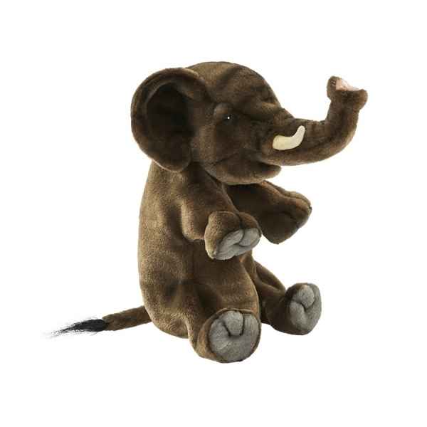 Elephant marionnette peluche a main 30cm anima -4040