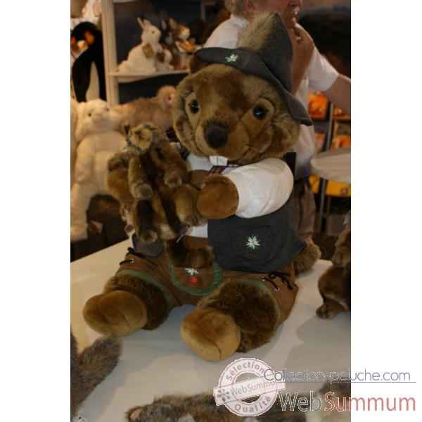 Automate décors de Noël Marmotte vêtue à la Tyrolienne -M1A