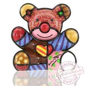 Mini figurine ours cœur love bear Britto Romero -331389
