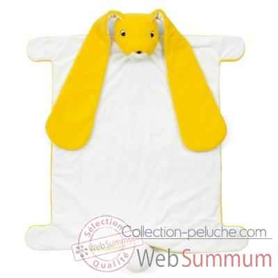 Couverture peluche marionnette lapin jaune Brio -30471