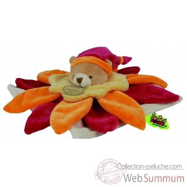 Doudou et Compagnie Doudou collector fleur orange -228