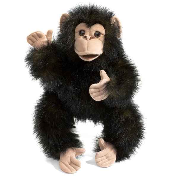 Marionnette peluche bebe chimpanze folkmanis 2877