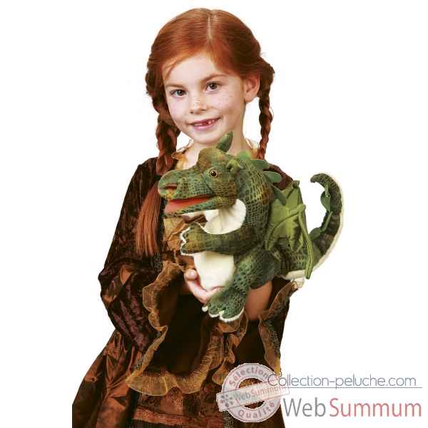 Marionnette peluche bebe dragon folkmanis 2886 -2