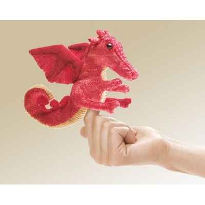 Marionnette Mini dragon rouge  -2696