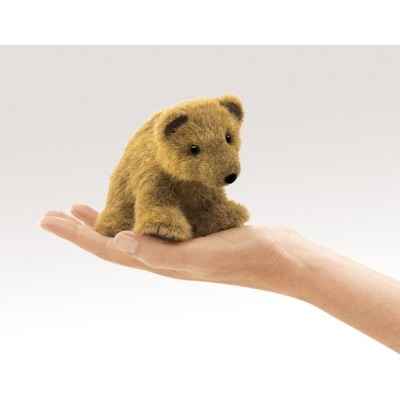 Marionnette a doigt mini peluche ours grizzly folkmanis 2739