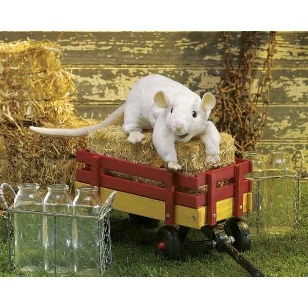 Marionnette rat blanc Folkmanis -3038
