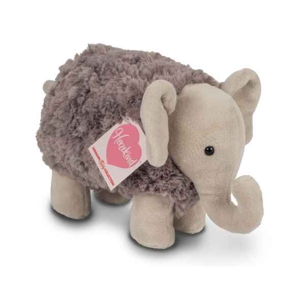 elephant rocheux 17 cm peluche herzekind -93871 2
