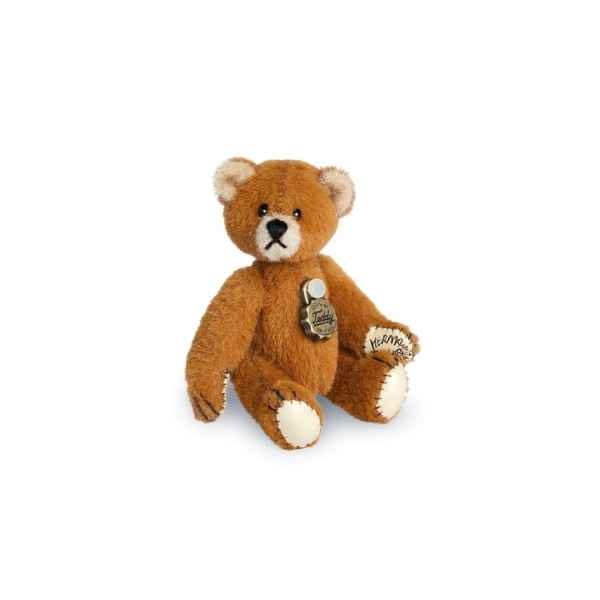 Ours en peluche de collection teddy brun dor 5 cm hermann -15414 3