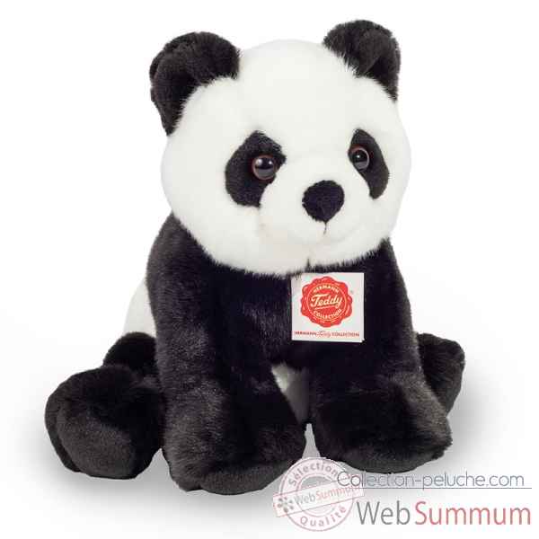 Peluche panda assis 25 cm Hermann -92428 9
