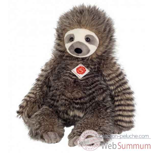Peluche paresseux gris chiné 46 cm hermann teddy collection -92333 6
