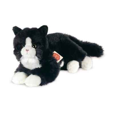 Peluche Hermann Teddy peluche chat noir et blanc 25 cm -90679 7