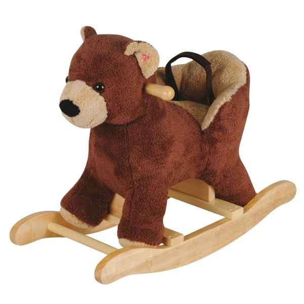 Bascule bebe siege - ours - avec son + ceinture de maintien histoire d\'ours -1398