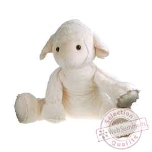 Bichon le mouton 40 cm blanc Les Petites Marie -RET2MOUBIC