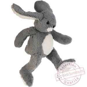 Edgar le lapin gris 30 cm Les Petites Marie -RET1LAPEDG