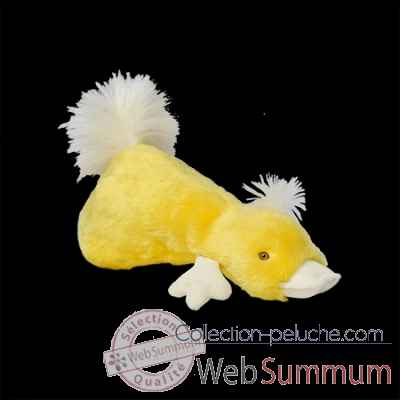 peluche Canard saturnin jaune vif 35 cm les petites maries -FABH1CANJV
