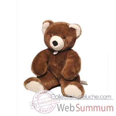 peluche Ours martin peluche - 50 cm - marron glac les petites maries -FABH3OURMARMG
