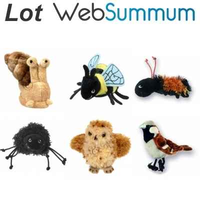 Lot de marionnettes a doigt animaux des campagnes -LWS-327