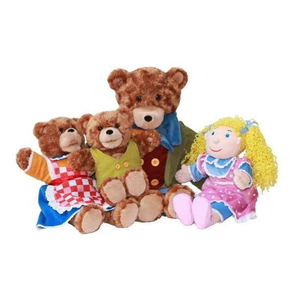 Marionnette Boucle d\'or et les trois ours The Puppet Company -PC003403