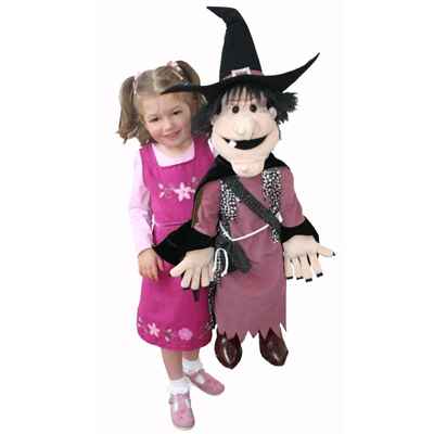 Marionnette Sorcière avec chat noir The Puppet Company -PC003701