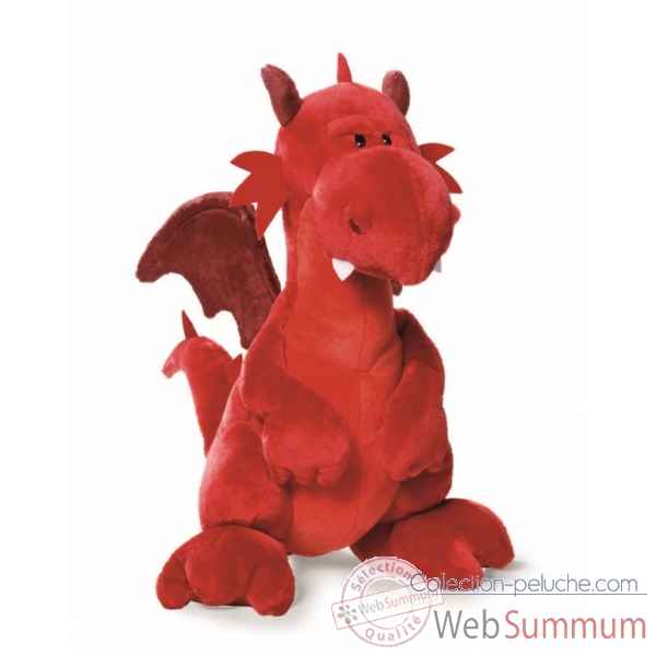 Peluche dragon rouge assis 45cm Nici -NI39828