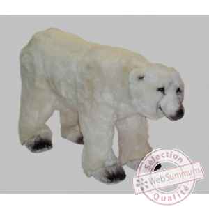 Peluche ours polaire sur ses pattes arrieres 120 cm Piutre -2129