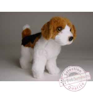 Peluche Miniature debout beagle 24 cm Piutre -4284