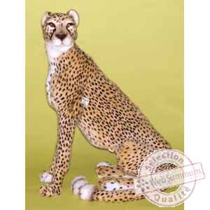 Peluche assise guepard 95 cm Piutre -2580