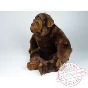 Peluche assise chimpanze 40 cm Piutre -2570
