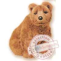 Peluche assise ours grizzly 45 cm Piutre -2104