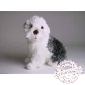 Peluche assise Berger old english 28 cm Piutre -1305