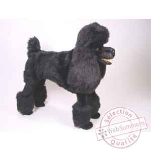 Peluche debout poodle noir 80 cm Piutre -250