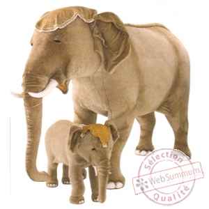 Peluche debout elephant d'inde 200 cm Piutre -2574