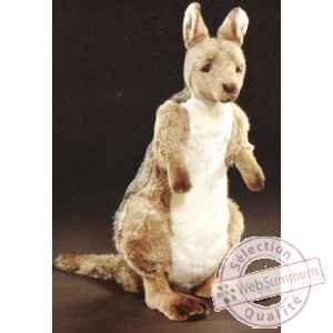 Peluche debout kangourou 70 cm Piutre -2414