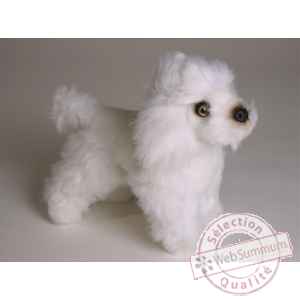 Peluche debout miniature poodle 24 cm Piutre -4286
